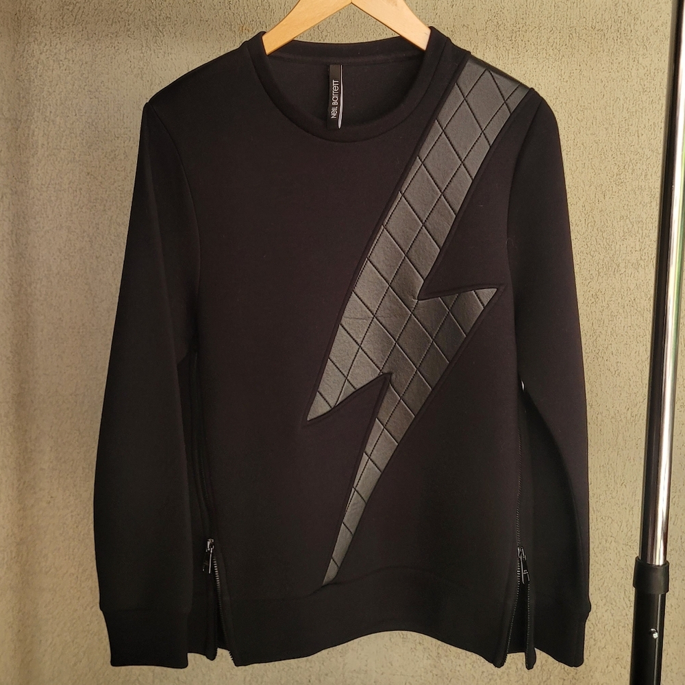 Neil Barrett Flash Sweatshirt In Black